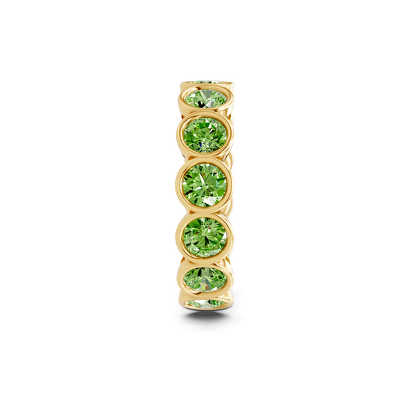 14kt Yellow Gold Dream Round Bezel Lab Diamond Eternity Ring (6 Ct. Tw.) left