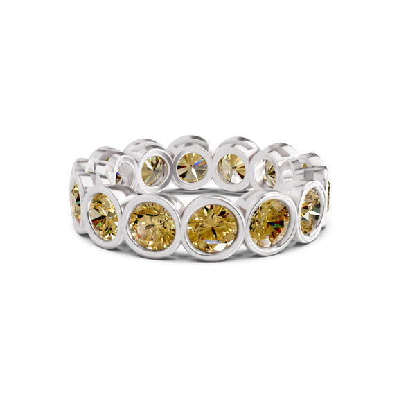 14kt White Gold Dream Round Bezel Lab Diamond Eternity Ring (6 Ct. Tw.) front image