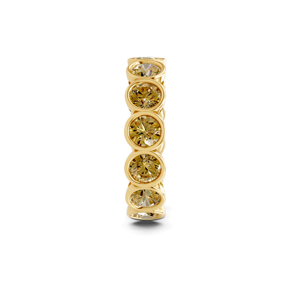 14kt Yellow Gold Dream Round Bezel Lab Diamond Eternity Ring (1 Ct. Tw.) left