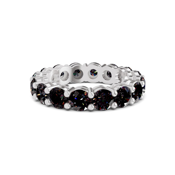 Platinum Elysia Round Lab Diamond Eternity Ring (5 Ct. Tw.) front image