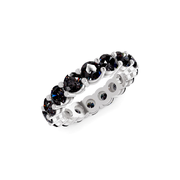 Platinum Elysia Round Lab Diamond Eternity Ring (5 Ct. Tw.) side right image one