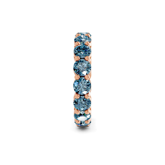 10kt Rose Gold Elysia Round Lab Diamond Eternity Ring (7 Ct. Tw.) standing product image one