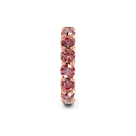 9ct Rose Gold Elysia Round Lab Diamond Eternity Ring (6 Ct. Tw.) standing product image one