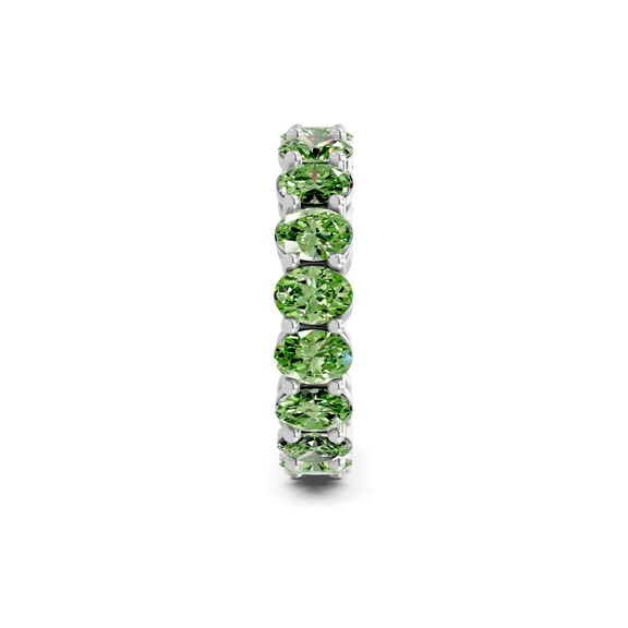 10kt White Gold Camila Oval Lab Diamond Eternity Ring (2 Ct. Tw.) standing product image one