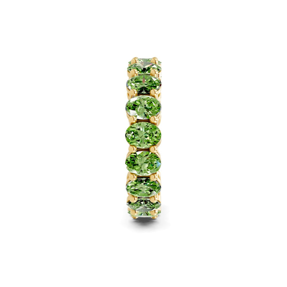 10kt Yellow Gold Camila Oval Lab Diamond Eternity Ring (2 Ct. Tw.) standing product image one