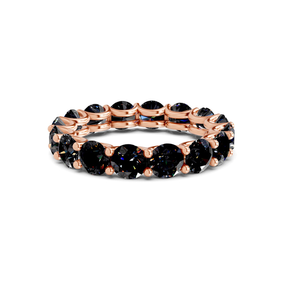 9ct Rose Gold Neveah Round Lab Diamond Eternity Ring (3 Ct. Tw.) front image