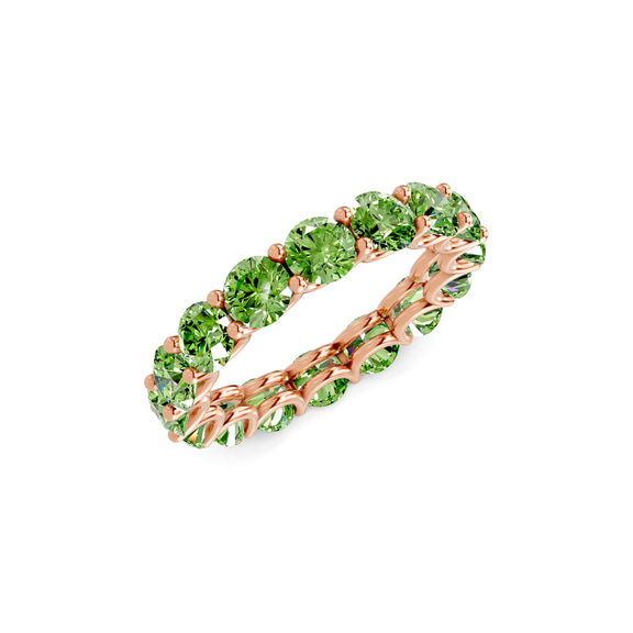 14kt Rose Gold Neveah Round Lab Diamond Eternity Ring (3 Ct. Tw.) right