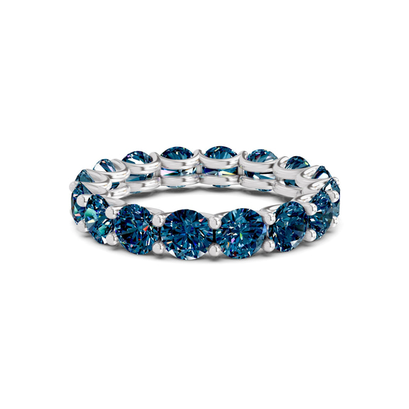 10kt White Gold Neveah Round Lab Diamond Eternity Ring (6 Ct. Tw.) front image