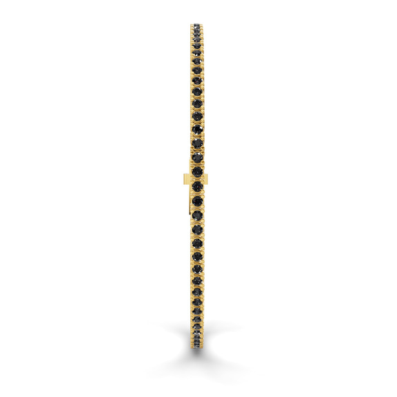 9ct Yellow Gold Darcy Round Lab Diamond Tennis Bracelet (2 Ct. Tw.) standing product image one