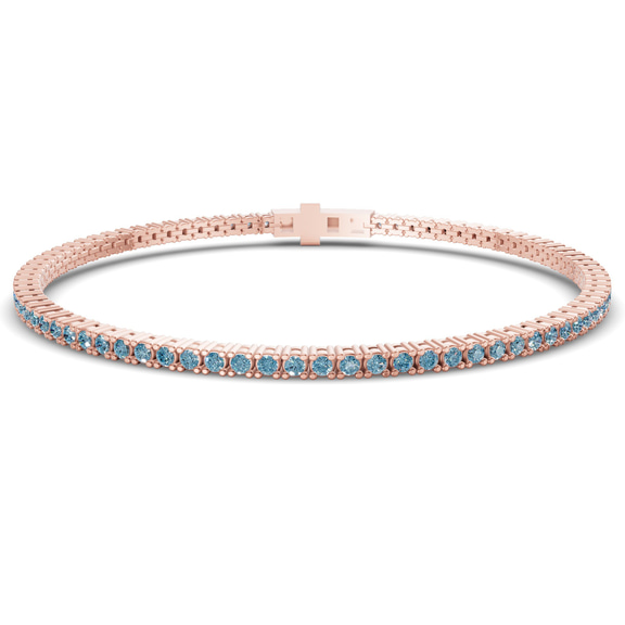 10kt Rose Gold Darcy Round Lab Diamond Tennis Bracelet (50 Ct. Tw.) front image