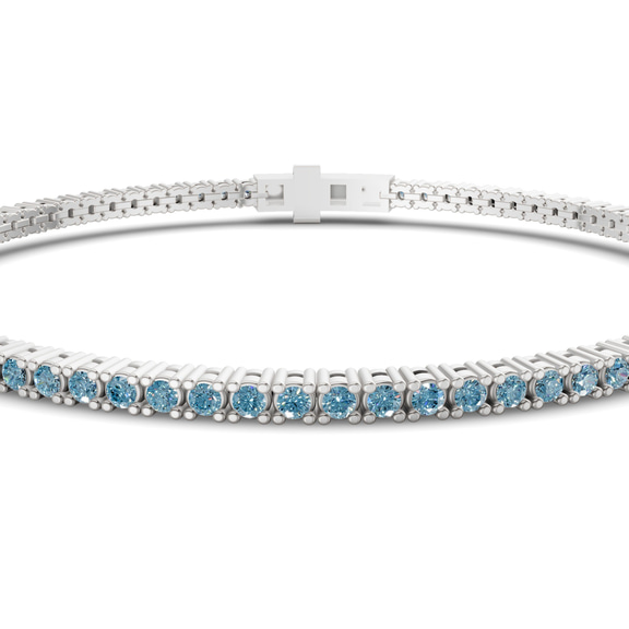 10kt White Gold Darcy Round Lab Diamond Tennis Bracelet (2 Ct. Tw.) side right image one