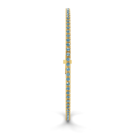 14kt Yellow Gold Darcy Round Lab Diamond Tennis Bracelet (2 Ct. Tw.) standing product image one