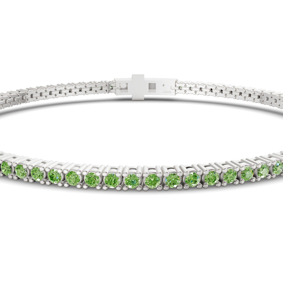 Platinum Darcy Round Lab Diamond Tennis Bracelet (2 Ct. Tw.) side right image one
