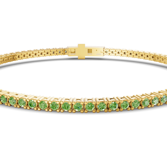 10kt Yellow Gold Darcy Round Lab Diamond Tennis Bracelet (2 Ct. Tw.) side right image one