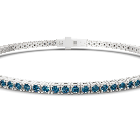 10kt White Gold Darcy Round Lab Diamond Tennis Bracelet (2 Ct. Tw.) side right image one