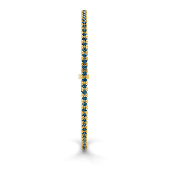 9ct Yellow Gold Darcy Round Lab Diamond Tennis Bracelet (2 Ct. Tw.) standing product image one