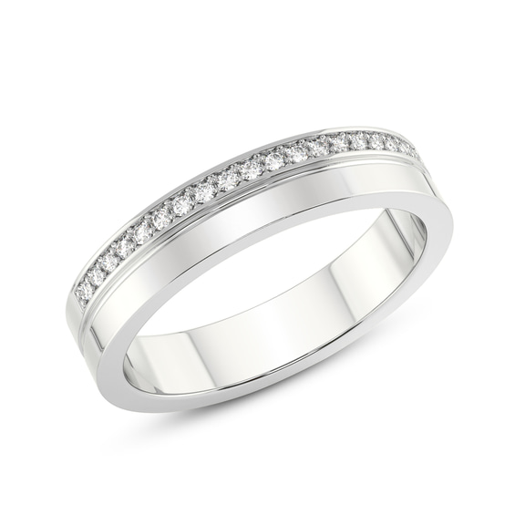 Platinum Amour Couple Rings (1/8 Ct. Tw.) her top