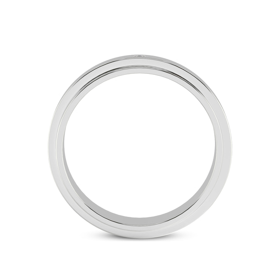 Platinum Infinite Love Couple Rings (1/50 Ct. Tw.) her right