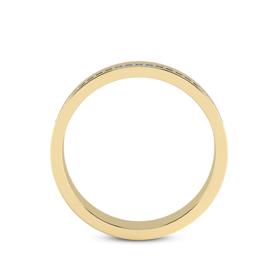 18ct Yellow Gold Beau Couple Rings (1/10 Ct. Tw.) her right