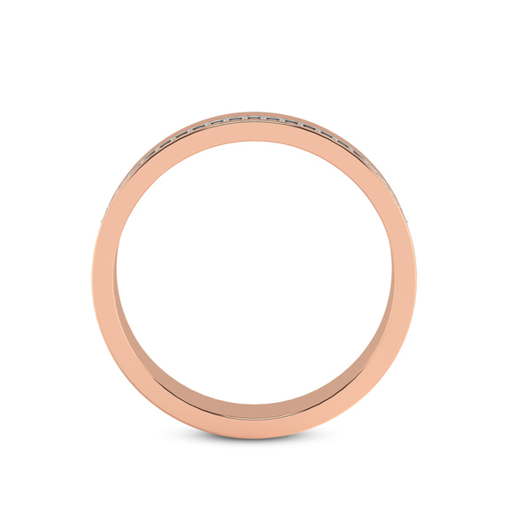 9ct Rose Gold Beau Couple Rings (1/10 Ct. Tw.) her right