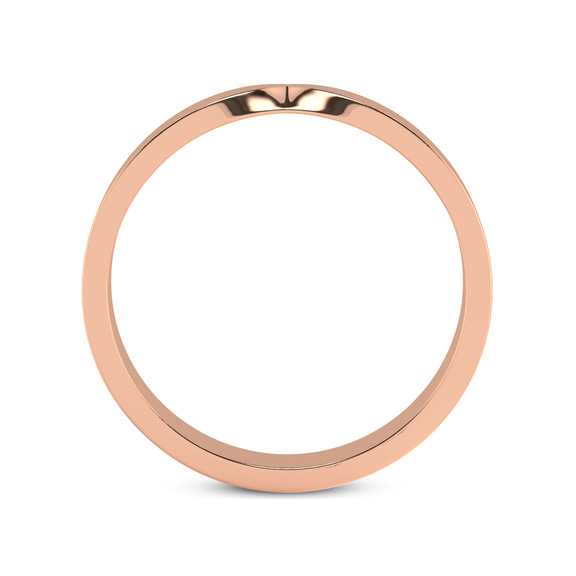 10kt Rose Gold Everlasting Love Couple Rings (1/5 Ct. Tw.) right