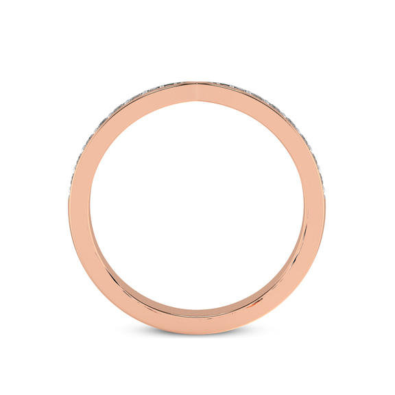 10kt Rose Gold Everlasting Love Couple Rings (1/5 Ct. Tw.) her right