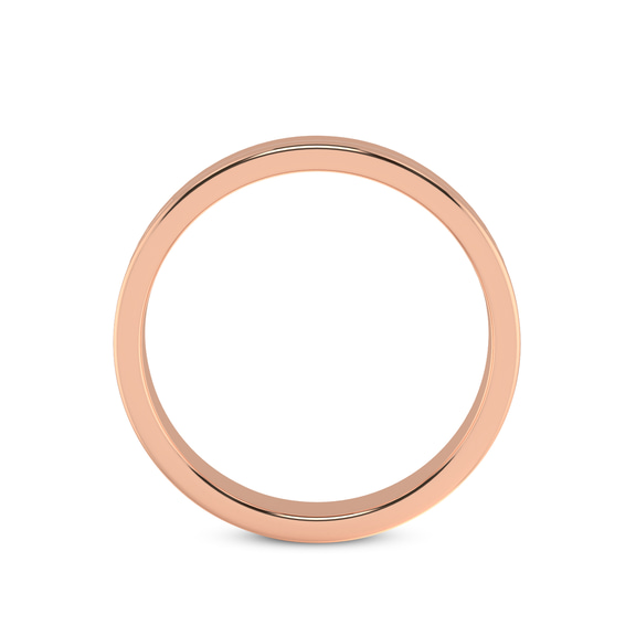 14kt Rose Gold Forever Love Couple Rings her right