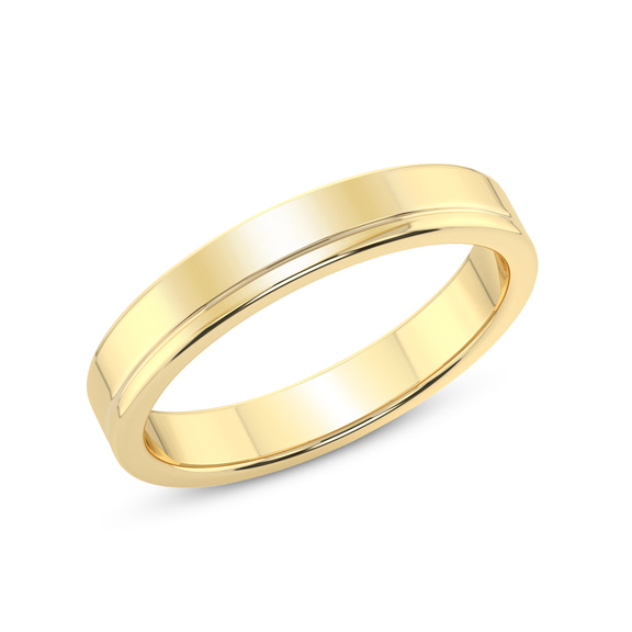 14kt Yellow Gold Forever Love Couple Rings her top