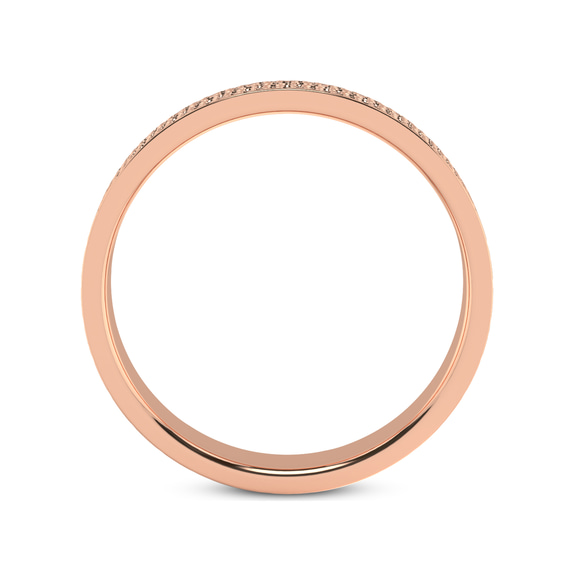 14kt Rose Gold Endless Love Couple Rings right