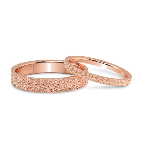 14kt Rose Gold Endless Love Couple Rings front image