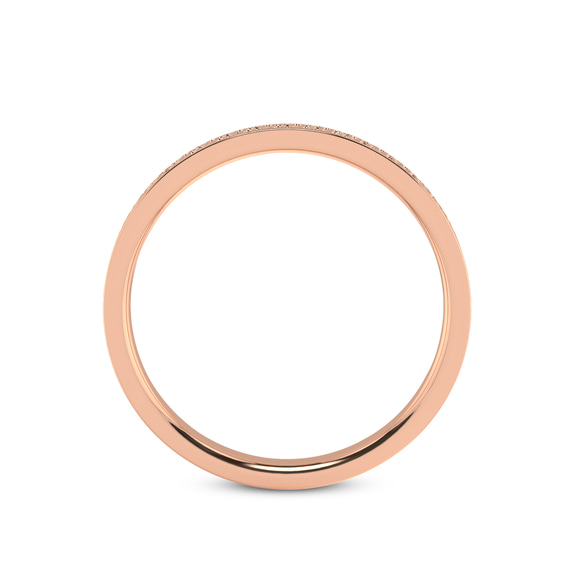 14kt Rose Gold Endless Love Couple Rings her right