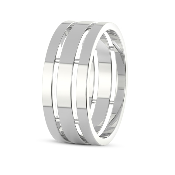 18kt White Gold Unfading Love Couple Rings (1/4 Ct. Tw.) left