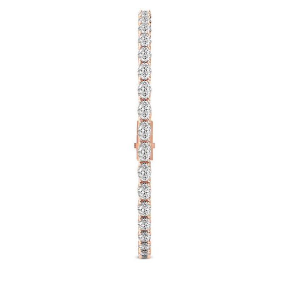 14kt Rose Gold Aldea Oval Lab Diamond Tennis Bracelet (7 Ct. Tw.) standing product image one