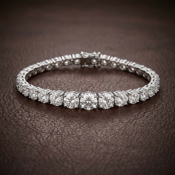 10kt Rose Gold Cecily Round Lab Diamond Tennis Bracelet (4 Ct. Tw.) color product image two