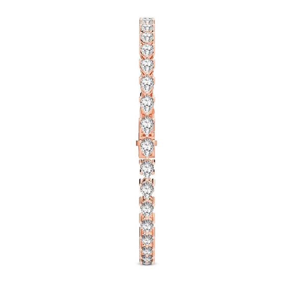 9ct Rose Gold Serene Pear Lab Diamond Tennis Bracelet (20 Ct. Tw.) standing product image one