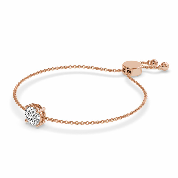 14ct Rose Gold Paula Round Fashion Bracelet (3/4 Ct. Tw.) standing product image one