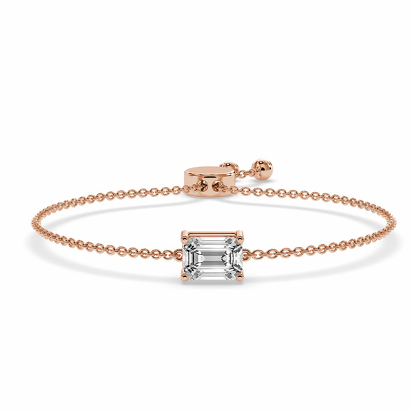 14kt Rose Gold Chrissa Emerald Fashion Bracelet (3/4 Ct. Tw.) front image