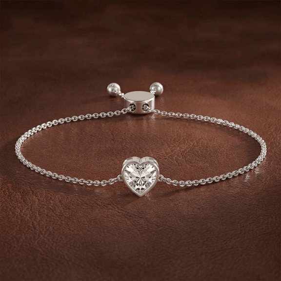 14kt Rose Gold Kyra Heart Fashion Bracelet (3/4 Ct. Tw.) color product image two