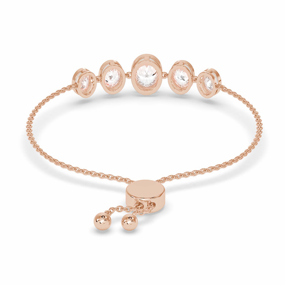 14kt Rose Gold Sophie Oval Five Stone Fashion Bracelet (2 Ct. Tw.) standing product image one