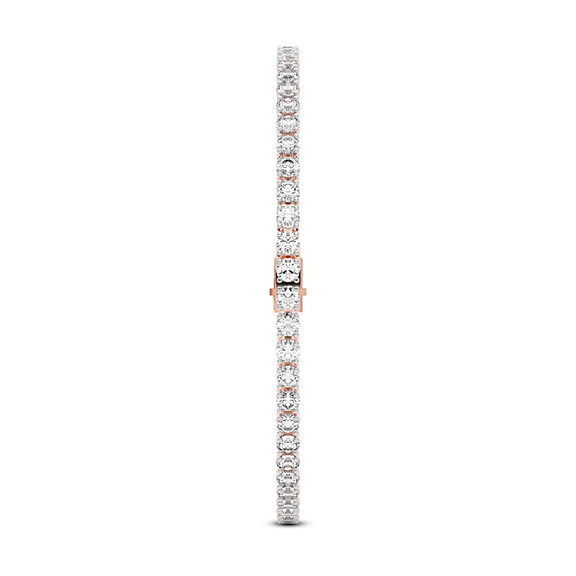 9ct Rose Gold Darcy Round Lab Diamond Tennis Bracelet (2 Ct. Tw.) standing product image one
