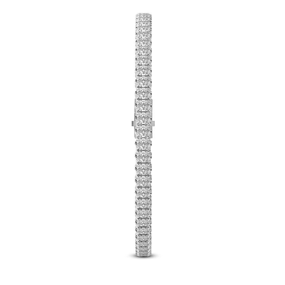 Platinum Everlyn Oval Lab Diamond Tennis Bracelet (4 Ct. Tw.) left