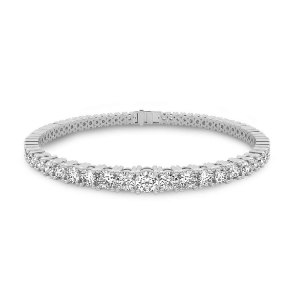 Platinum Cecily Round Lab Diamond Tennis Bracelet (6 Ct. Tw.) front image