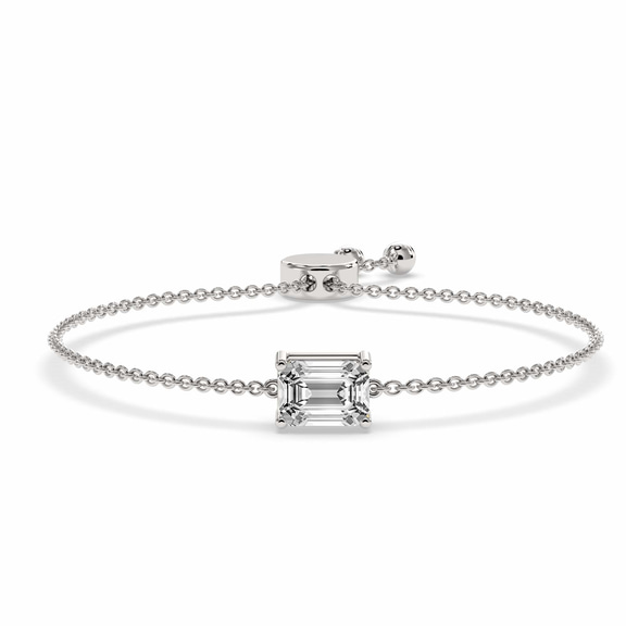 14kt White Gold Chrissa Emerald Fashion Bracelet (3/4 Ct. Tw.) front image