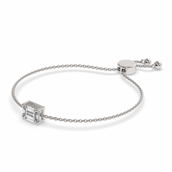 14kt White Gold Chrissa Emerald Fashion Bracelet (3/4 Ct. Tw.) standing product image one
