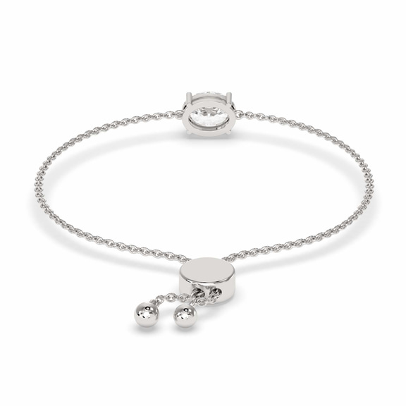 14kt White Gold Alison Oval Fashion Bracelet (3/4 Ct. Tw.) left