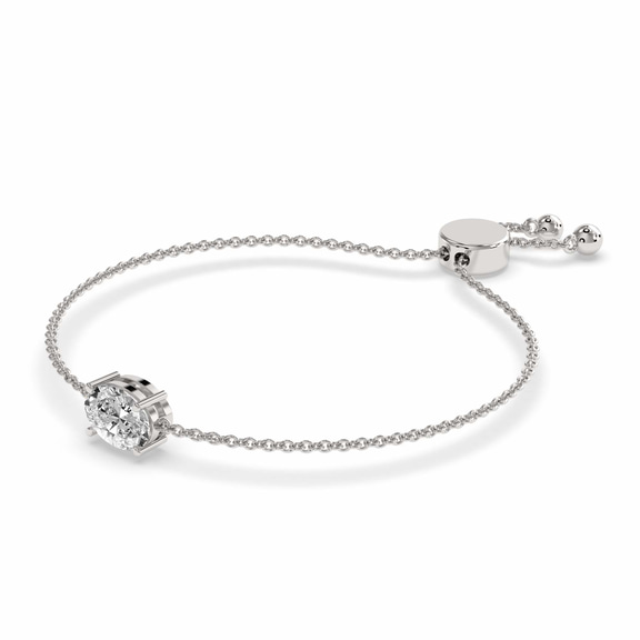 14kt White Gold Alison Oval Fashion Bracelet (3/4 Ct. Tw.) right