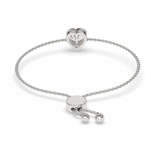 14kt White Gold Kyra Heart Fashion Bracelet (3/4 Ct. Tw.) standing product image one