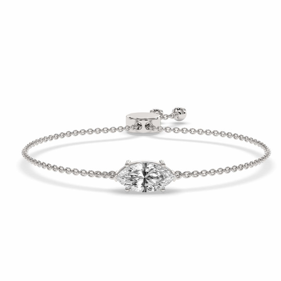 14kt White Gold Nara Marquise Fashion Bracelet (3/4 Ct. Tw.) front image