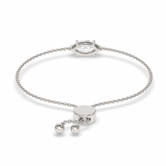 14kt White Gold Nara Marquise Fashion Bracelet (3/4 Ct. Tw.) left