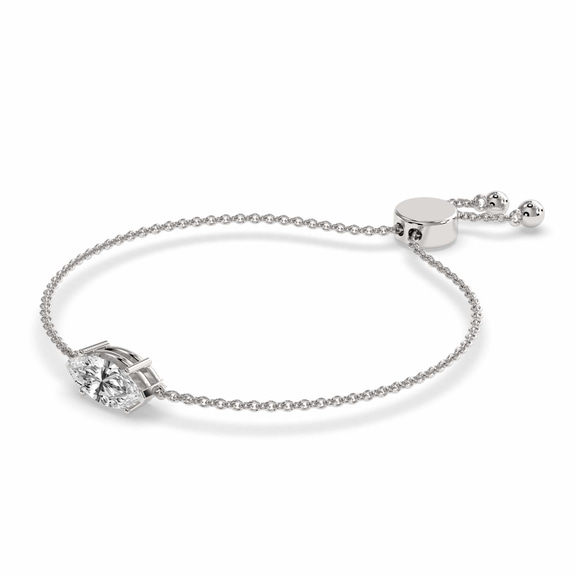 14kt White Gold Nara Marquise Fashion Bracelet (3/4 Ct. Tw.) right